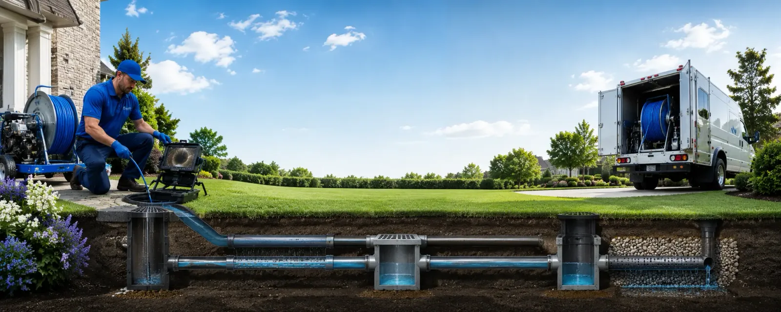 Outdoor drain cleaning information for Quail, TX